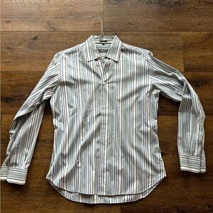 salvatore ferragamo men’s button up shirt